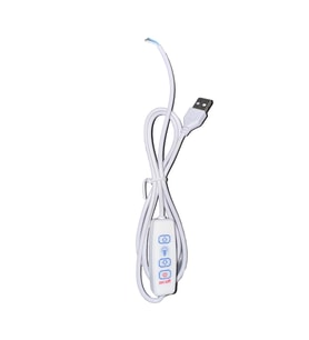 LED Dimmer USB portu güç kaynağı uzatma kablosu aç kapa karartma anahtarı adaptör tuş beyaz tek renk LED 5-12V