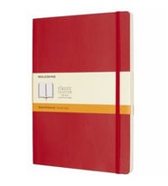 Moleskine Yumuşak Kapak Defter Kırmızı (Çizgili - 19x25)