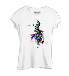 Joker Beyaz Kadın Tshirt