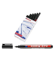 Edding 370 Permanent Marker Asetat Kalemi Siyah 10'lu Kutu 