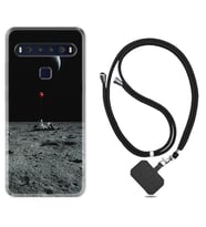 TCL 10L 10 Plus 10SE 20E 20SE 30 L7 Kılıf Boyun Askılı Silikon Astronoot Red Baloon 1608