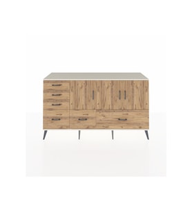 Kronos Konsol 4 Raflı 6 Çekmeceli 3 Kapaklı 176x59x99 Aytaşı-Çam