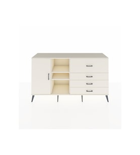 Kronos Konsol 4 Raflı 4 Çekmeceli Tek Kapaklı  176x59x99 Aytaşı-Aytaşı