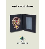 Bekçi Rozetli Cüzdan (Siyah)