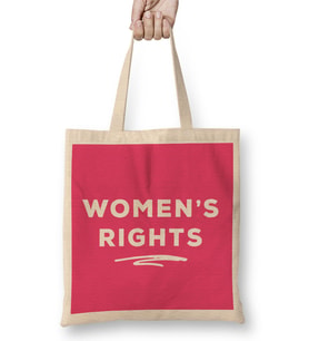 Women's Rights Bez Çanta Uzun Saplı