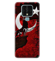Tecno Camon 16 18P Pova Pova 3 Pova Neo Kılıf Desemli Silikon Wolf and Moon 2 1381