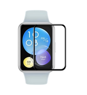 Microsonic Huawei Watch Fit 2 Tam Kaplayan Nano Cam Ekran Koruyucu Siyah