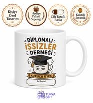 Diplomalı İşsizler Derneği Kurucu Üyesi Komik Kupa Bardak Hediye