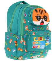 Kaukko Toys Erkek Çocuk 3D Aslan Şekilli İlkokul ve Günlük Sırt Çantası - Yeşil - L5254