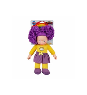 Sunman Gökkuşağı Bebekleri Dolgu Bebek 35Cm 23457 Mor Saçlı