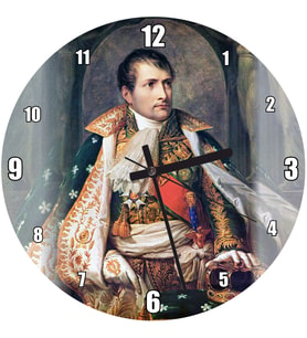 Cakatablo Napoleon Bonaparte Tahtta Tacı  Duvar Saati