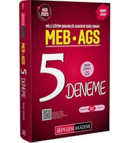 2025 MEB AGS Tamamı Çözümlü 5 Deneme Pegem Yayınları