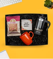 French Press Kahve Ve Kupa Bardak Set Sevgiliye Hediye Kurumsal Hediye