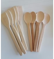 Ahşap Spatula ve Kaşık Seti 10 Parça
