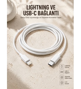 Type-C Ligtning 30W İos Şarj Kablosu Hızlı Şarj Kablosu