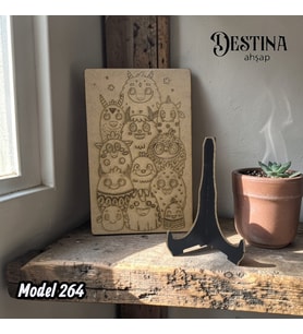 Destina Ahşap Mandala Boyama Seti- Ekonomik Seri- Eko Model 264