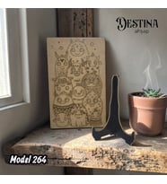 Destina Ahşap Mandala Boyama Seti- Ekonomik Seri- Eko Model 264
