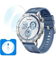 Huawei Watch GT 3 46mm Kolay Uygulama Aparatlı Cam Ekran Koruyucu 01 (PRO Değild (Renksiz)
