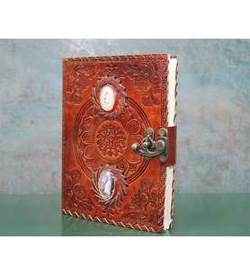 Taşlı Deri Defter Model 9