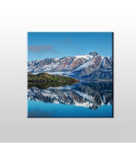 Karlı Dağlar Kanvas Tablo 30x30cm (Karışık)