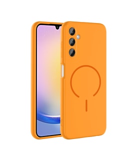 Samsung Galaxy A15 Uyumlu Kılıf M-safe Şarj Özellikli Zore Meta Kapak