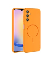 Samsung Galaxy A15 Uyumlu Kılıf M-safe Şarj Özellikli Zore Meta Kapak