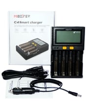 Miboxer C4 Vc4 LCD Pil Şarj Cihazı Li-Ion+Araba Şarjı