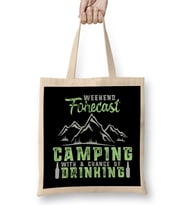 Weekend Forecast Camping with a Chance of Drinking Bez Çanta Uzun Saplı