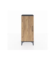Arges Komodin 2 Raflı Tek Kapaklı 44x30x106 Antrasit-Çam