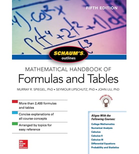 Schaum'S Outline Of Mathematical Handbook Of Formulas And Tables, Fifth Edition (Krem)