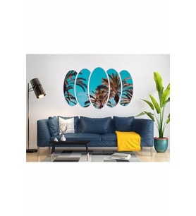 PALMİYE AĞAÇLARI GÖKYÜZÜ MDF TABLO-3111