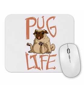 Thug Life Köpek  Pug Life Mouse Pad