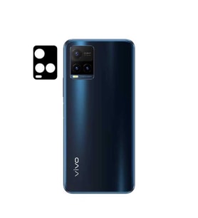 Vivo Y21S Zore 3D Kamera Camı Koruyucu (Siyah)
