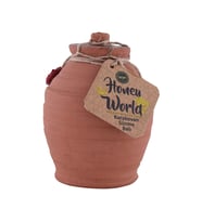 Honey World Organik Süzme Kara Balı 1000 Gr Çömlek Kavanoz