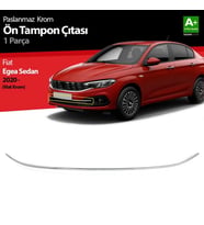 Fiat Egea Uyumlu Sedan Krom Ön Tampon Çıtası 2020 Üzeri (Mat Krom)