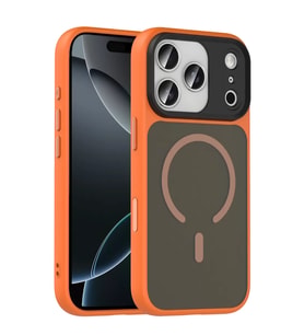 Iphone 17 Megane Magsafe Kapak - Turuncu