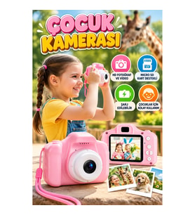 Mini Dijital Kamera – HD Video ve Fotoğraf Çekimi, Şarj Edilebilir, Micro SD Kart Destekli