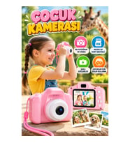 Mini Dijital Kamera – HD Video ve Fotoğraf Çekimi, Şarj Edilebilir, Micro SD Kart Destekli