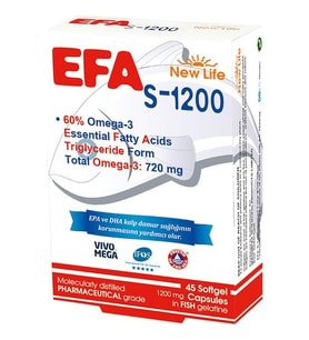 New Life Efa S 1200 Balık Yağı 45 Kapsül