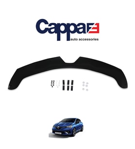 CAPPAFE Renault Clio 5 Ön Kaput Koruyucu Rüzgarlık 4mm Parlak Siyah 2020-›