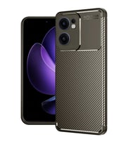 Durukar® Reno 13F Kılıf Auto Focus Karbon Kapak - Kahverengi