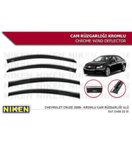 Chevrolet Cruze Kromlu Cam Rüzgarlığı Niken 2008+ (Beyaz)