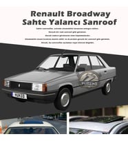 Renault Broadway Parlak Siyah Yalancı Çakma Sahte Sunroof