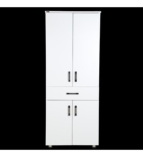 Çok Amaçlı 12685 Dolap Hard BEYAZ Suntalem 4Raf 1Çekm Kutu sevk 180 El Yapım
