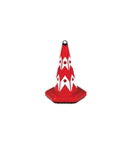 ÜSTÜN KEDİ GÖZLÜ TRAFİK KONİSİ 50 CM AĞIRLIKLI UT5021