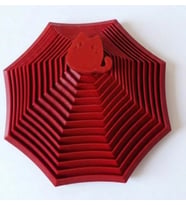Montessori Eğitici Geometrik Yıldız - KediFigürlü Akıl Ve Zeka Oyuncağı - Motor Becerisi (Kırmızı)