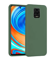 Xiaomi Redmi Note 9 Pro Max İçi Kadife Silikon Kılıf Yeşil