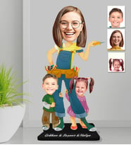 Kişiye Özel Aile Ahşap Biblo-9