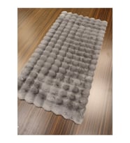 EVALİFE TOSCANA TSC02 ANTRASİT TAVŞAN TÜYÜ POST HALI 80X150 CM