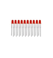 LED 3mm Kırmızı Difused (10 Adet)